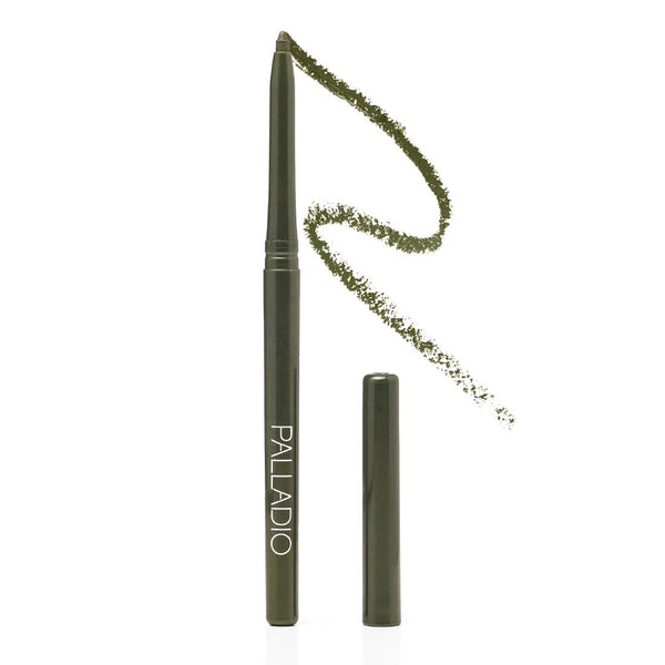 Palladio Retractable Waterproof Eyeliner, Richly Pigmented Color and Creamy, Slip Twist up Pencil Eye Liner, Smudge Proof Long Lasting