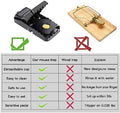 Feeke Mouse Traps, Mice Traps for House, Small Mice Trap Indoor Quick Effective Sanitary Safe Mousetrap Catcher for Family and Pet - 6 Pack,