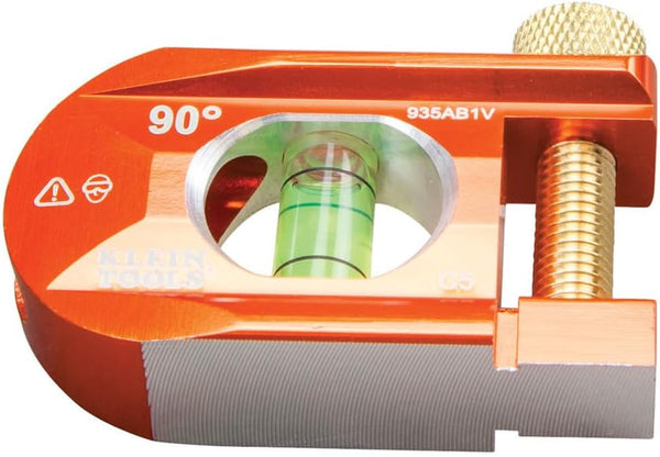 Klein Tools 935AB1V 2.5-Inch No-Dog Conduit Bending Level, 1 Vial, ACCU-BEND Level Eliminates Dog-Legs in Offsets and Saddle Bends