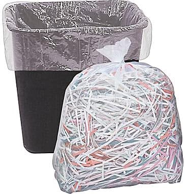 8 Gallon Trash Bags – 150 Small To Medium Garbage Bags | 24" x 24" Clear Waste Basket Trash Bags | Commercial Bulk Plastic Bathroom Trash Can