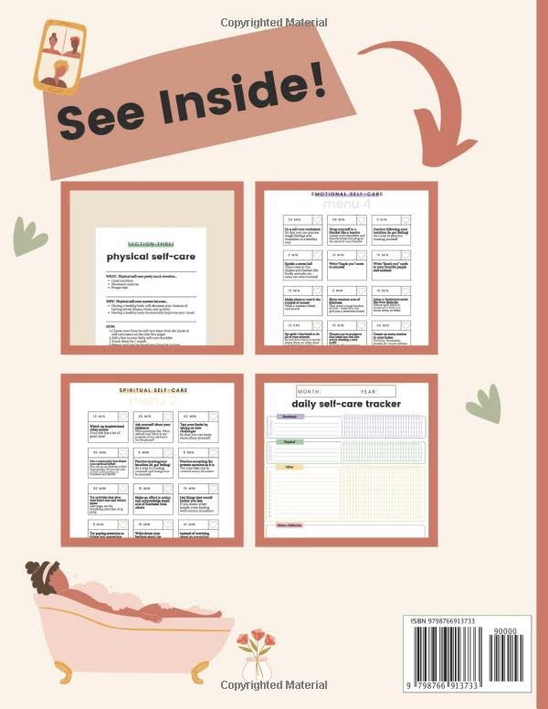 Daily Self Care Tracker with 209 Self Care Ideas - Self Care Tracker for Women, Men, Kids, & Teens - 36 Months - 8.5X11 In.: the Gentle Way to