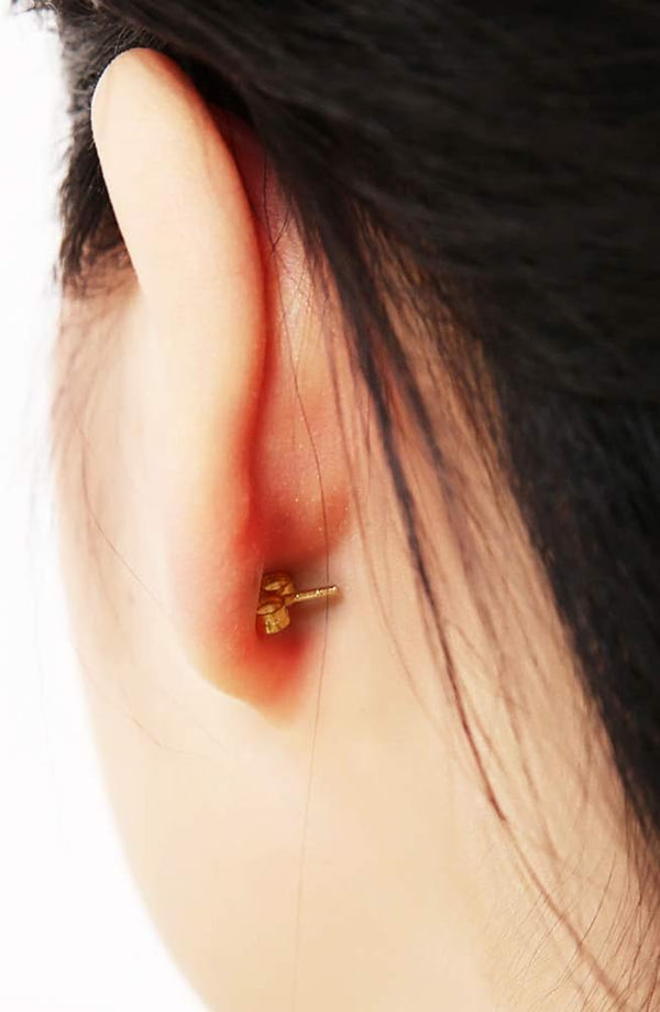 ERT 14K Gold Earring Backs - 6 Piece Replacement Yellow Gold Ear Locking for Stud Ear Rings 3 Pairs