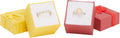 Juvale Ring Boxes Bulk Set - 24-Pack Multi-Color Square Cardboard, 1.6 x 1.2 x 1.6 In - Mini Gift Box with Lid & Bow for Rings & Jewelry 24 Count