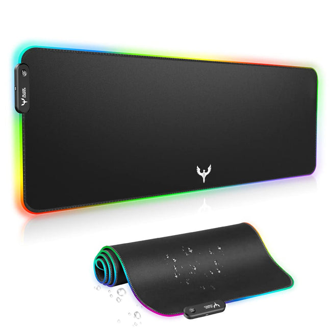 BladeHawks Extra Large RGB Gaming Mouse Pad-14 Light Modes, Extended Soft LED Mouse Pad, Anti-Slip Rubber Base, Computer