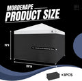 10x10 Pop Up Canopy Tent Sidewalls - Straight Leg Compatible, 300D Waterproof Polyester with 99% UV Protection, 3 Piece Black Wall Set Fit 10x10
