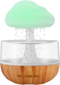 Weljoy Zen Raining Cloud Night Light Aromatherapy Essential Oil Diffuser Micro Humidifier Desk Fountain Bedside Sleeping Relaxing Mood Water Drop