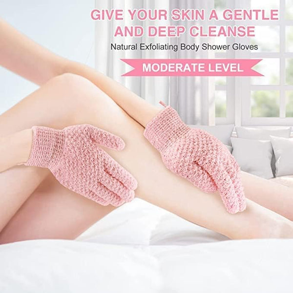 Yiclick Heavy Exfoliating Gloves, Exfoliating Body Scrubber for Bath Shower Exfoliation, Body Scrub Exfoliator for Dead Skin Remover, Exfoliate