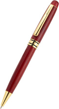 Juvale 2 Pack Luxury Rosewood Pen Sets for Men Gift - Fancy Nice Ballpoint Pens with Black Ink Refills for Signature Executives Business Office
