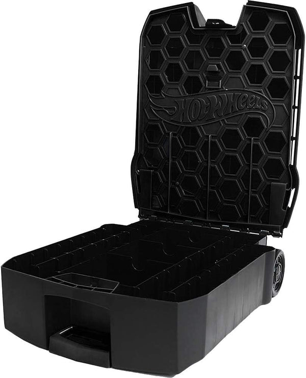 Hot Wheels 100-Car Storage Case – Large Capacity Organizer for 1:64 Die-Cast Vehicles with Handle and Latch, Durable Portable Carrying Case for