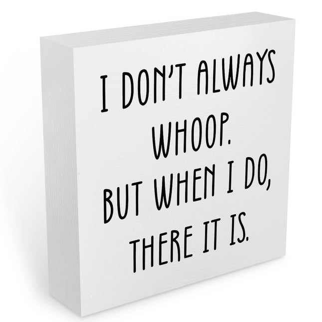 Funny Quotes Office Supplies Rustic Desk Decor White Wooden Box Sign Humor Novel