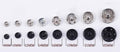 JOSDIOX Large Snaps for Sewing Big Sew on Snap Large Buttons 12 Sets Big Metal Snap Fastener Buttons Press Button for Sewing Clothing Silvery and