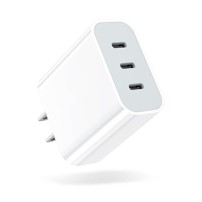 USB C Charger Block, Amoner 35W 3-Port USB C Charger, Iphone Charging Adapter with PD 3.0 Power Delivery Compatible with