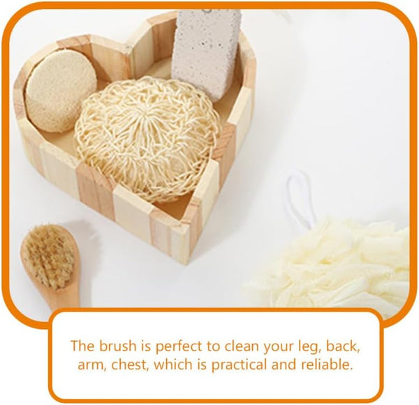 Skin Care Set Cleaning Tools Accessories Body Exfoliating Bath Shower Set Body Scrubber Bath Brush Toiletries Large Rope Loofah