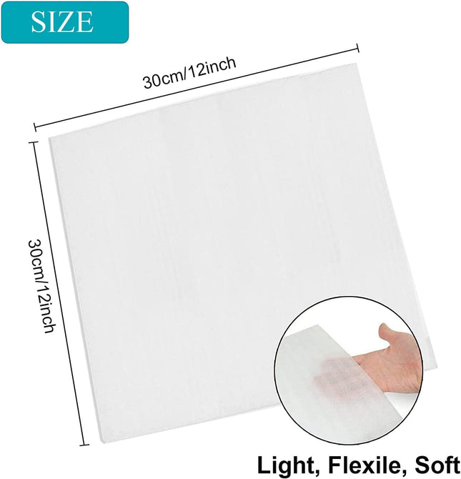 100 Pack Foam Wrap Sheets for Packing Storage Shipping Moving Supplies, Cushion Foam Wrap Packing Foam for Dishes, China, Glass and Furniture