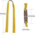 16pcs 0.75mm Slingshot Rubber Bands Replacement Flat Hunting Catapult Elastic Bungee Outdoor Shooting Game (Orange)