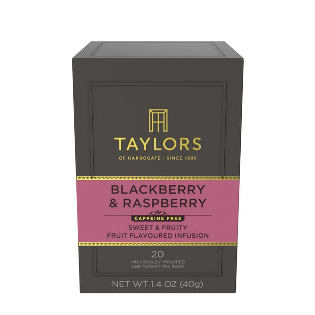 Taylors of Harrogate Blackberry & Raspberry Herbal Tea, 20 Teabags