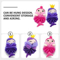 2Pcs Kids Bath Poufs Soft Cartoon Body Scrubber Foaming Shower Loofah for Toddler Bath Accessories 6.29X3.74X1.57In 1 Count (Pack of 1)
