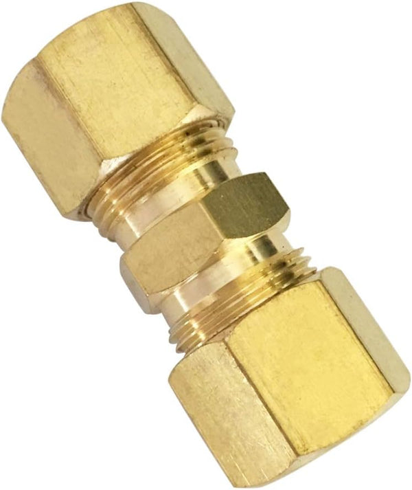 1/8" Compression Union Brass Tube Fitting, 1/8" OD x 1/8" OD, 5pcs 5 1/8" x 1/8" Tube OD