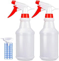 Johnbee Empty Spray Bottles (16Oz/2Pack) - Adjustable Spray Bottles for Cleaning Solutions - No Leak and Clog - HDPE Spray Bottle for Plants, Pet,