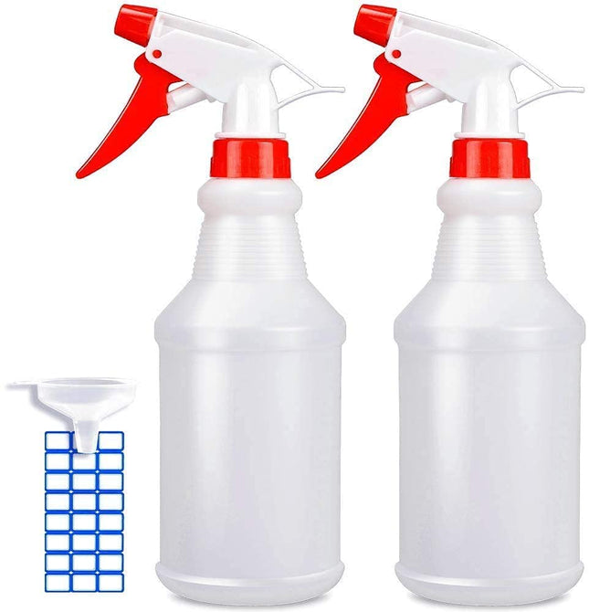 Johnbee Empty Spray Bottles (16Oz/2Pack) - Adjustable Spray Bottles for Cleaning