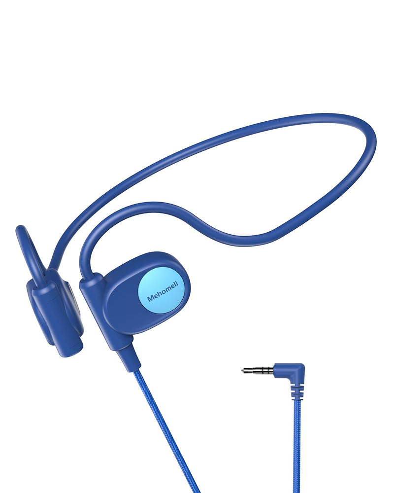 Kid Headphones for School, Air Conduction Open Ear Headphones, 3.5mm Jack Wired Cord, Ultra-Comfort, Ergonomic and Lightweight Design Perfect for