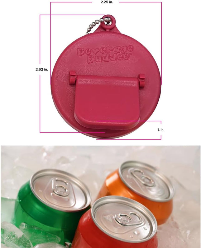 Can Cover - Best Can Cover for Standard Size Soda/Beer/Energy Drink Cans - Made in the USA - BPA-PCB Free - 4 Pack (Asso