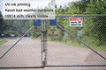 Large Video Surveillance Sign, Security Cameras In Use, 10x14, 2 Pack | UV Printed Rust-Free Aluminum; Weatherproof For Home, Business, Gate,
