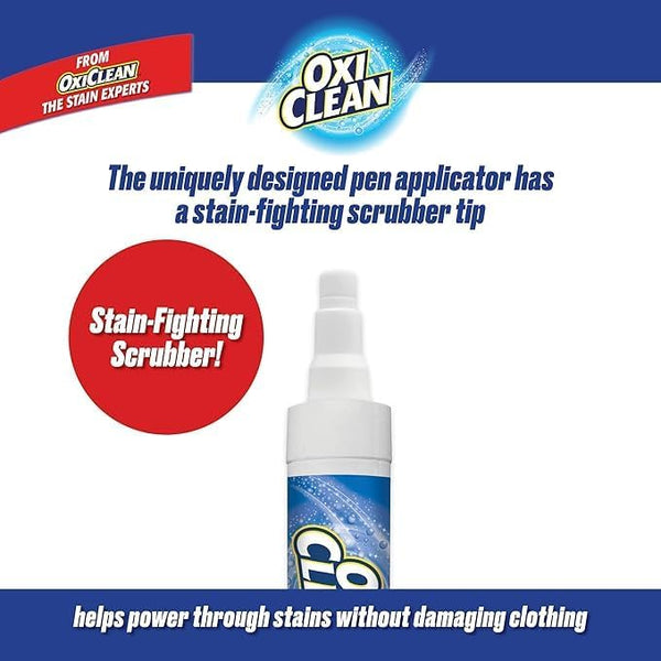 Oxiclean Stain Remover Pen for Clothes (4 Pack) - Instant Spot Cleaning for All Laundry Stains: Blood, Food, Drinks, Dirt, Ink, Makeup -
