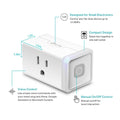 Kasa Smart Plug HS103P4, Wi-Fi Outlet Works with Alexa, Echo, Google Home & IFTTT, No Hub Required, Remote Control, 15 Amp, UL Certified, 4-Pack,