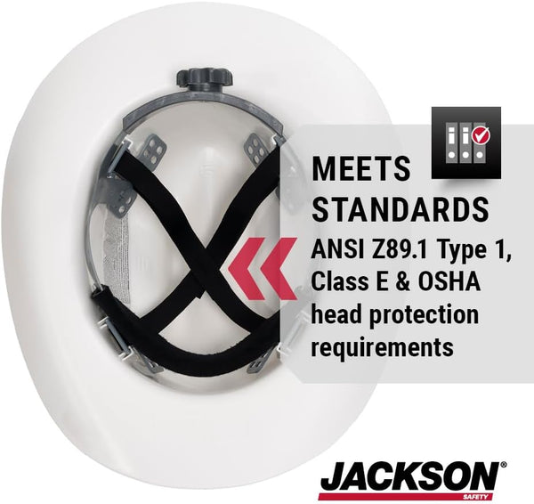 Jackson Safety Cowboy Hard Hat - Western Outlaw Style Construction Helmet with Full Brim Shade - ANSI Z89.1 & OSHA Compliant - (Multiple Colors)