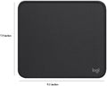 Logitech Studio Series Small Mouse Pad, Anti-Slip 9x8 Inches, Graphite