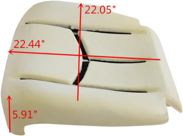 NLQR Front Driver Bottom Replacement Seat Cover Tan 522 & Foam Cushion Compatible with Chevy Silverado Avalanche GMC Sierra 2003 2004 2005 2006 2007