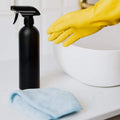 Cindy's Tape Plastic Spray Bottles Black for Cleaning Solutions 16 oz (Pack of 4), Heavy Duty Opaque Refillable Reusable Empty anti-degradation