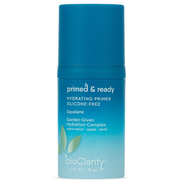 BioClarity Silicone-Free Moisturizing Primer, 100% Vegan, Non-Toxic, Doubles as Everyday Moisturizer, With Squalane, Vitamin E, Lentil &