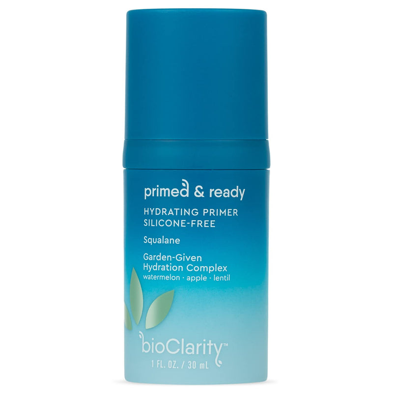 BioClarity Silicone-Free Moisturizing Primer, 100% Vegan, Non-Toxic, Doubles as Everyday Moisturizer, With Squalane, Vitamin E, Lentil &
