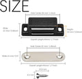 12Pack Magnetic Door Catch - 15lb High Magnetic Plastic Heavy Duty Latch for Kitchen Bathroom Cupboard Wardrobe Closet Closures Cabinet Door