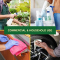 Heavy Duty 32Oz Plastic Spray Bottles for Cleaning - Large Empty Industrial Bottles for Gardening Solutions, Vinegar, Chemicals, Professional