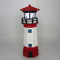 Solar Lighthouse Outdoor Solar Rotating LED Lighthouse Light Waterproof Lighthouse Statue Decorative LED Rotating Lamp for Garden Landscape