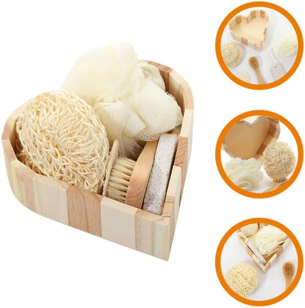 Skin Care Set Cleaning Tools Accessories Body Exfoliating Bath Shower Set Body Scrubber Bath Brush Toiletries Large Rope Loofah