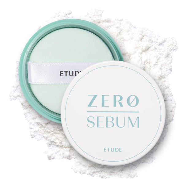 ETUDE Zero Sebum Drying Powder 4G (23AD) | Lightweight Oil Control No Sebum Loose Face Powder with 80% Mineral | Long Lasting for Setting or