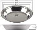 Lindy's - 5M871 Lindy's Stainless Steel 9 inch pie pan, Silver 1 Count (Pack of 1)