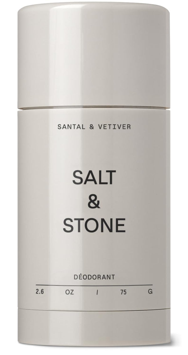 SALT & STONE Natural Deodorant - Santal | Extra Strength Natural Deodorant for Women & Men | Aluminum Free with Probiotics, Seaweed Extracts &