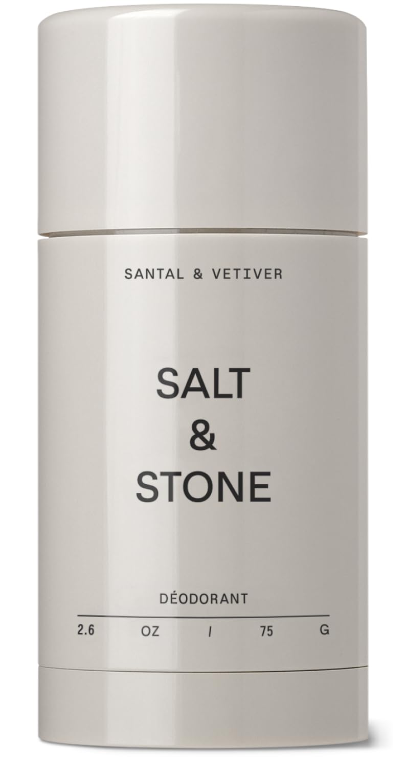 SALT & STONE Natural Deodorant - Santal | Extra Strength Natural Deodorant for Women & Men | Aluminum Free with Probiotics, Seaweed Extracts &