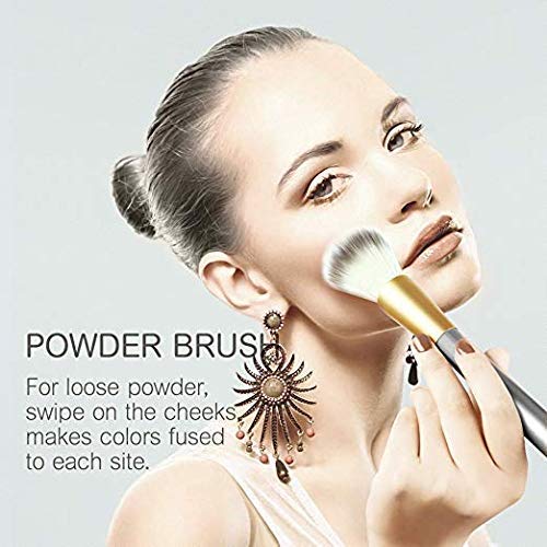 Makeup Brush Set, NEVSETPO 28PCS Make Up Brushes For Women Include 24 Makeup Brushes 2 Sponges, 1 Dual End Mask Spatula, 1 Brush Egg Cleaner, 1