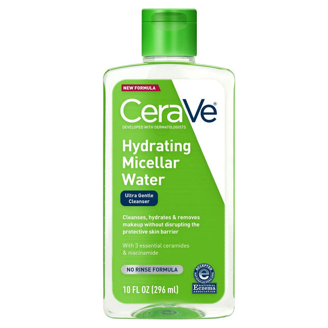 Cerave Micellar Water, New & Improved Formula, Hydrating Facial Cleanser & Eye M