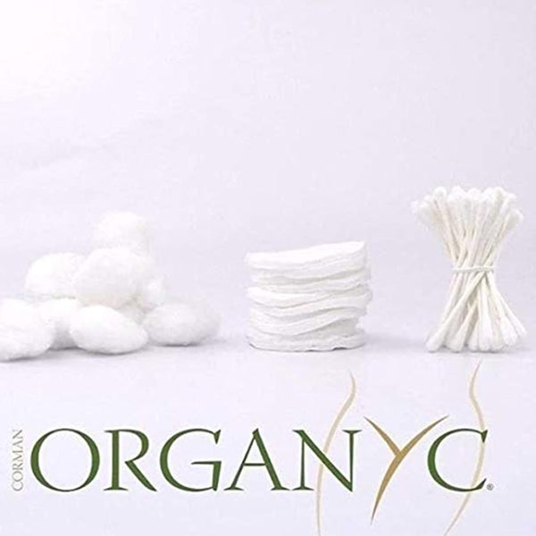 Organyc 100% Organic Cotton Rounds - Biodegradable Cotton, Chemical Free, for Sensitive Skin (70 Count) - Daily Cosmetics. Beauty and Personal Care