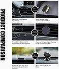 X Flat Magnetic Phone Mounts 3 Pack. Black Cell Phone Holder for Car Dashboard, Wall, Truck. Universal Stick on Ipad Wall Magnet Mount Kit for