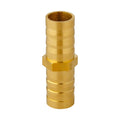 Quickun Hose Bard Fitting, 1/2" x 1/2" Hose ID Brass Hex Barbed Splicer Mender Joint Adapter Union Fitting (Pack of 5) 1/2"-5pcs