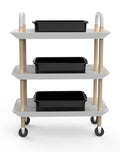 5-Pack Commercial Bus Tubs Box/Tote Box, Black Plastic Storage with Handles, Wash Basin Tub 8 Liter 8 Liter-Black Black