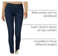 Amazon Essentials Women's Pull-On Mid Rise Stretchy Knit Jegging (Available in Plus Size) Large Dark Wash
